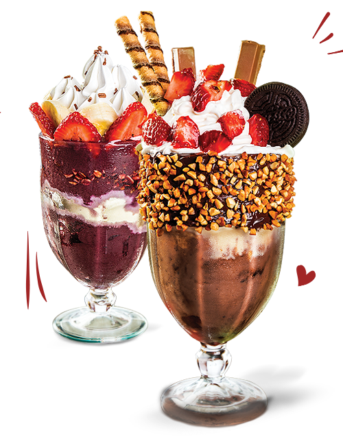 Ice cream desserts